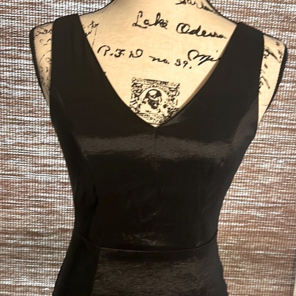 SEXY BLACK HIGH LOW LACE DETAIL DRESS - Picture 3 of 10